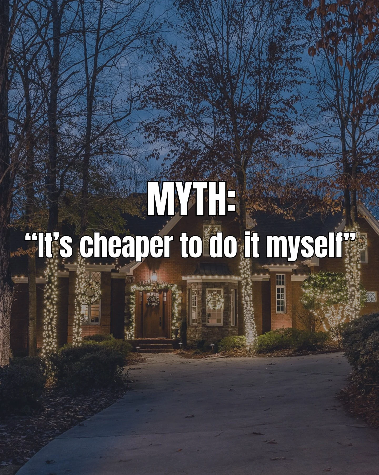 DIY Christmas lights are a short-term fix. We&rsquo;re here for the long game 🙌

Call or DM us to get your free quote today - spots are filling up fast! 
(334) 663-4446