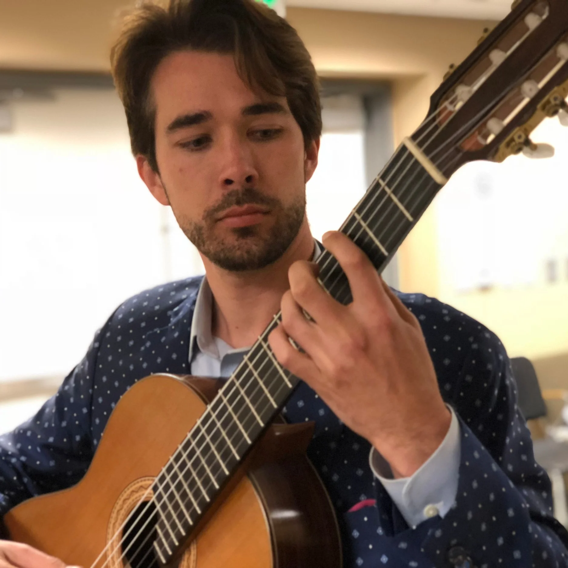 Ian Rowe M.M. San Francisco Conservatory of Music I.R. Guitar Lessons Founder Ian Rowe is an award-winning classical guitarist and teacher currently located in the San Francisco Bay Area. As a performer, Ian has been lauded by critics and audiences alike, and his solo concerts and appearances with orchestras have taken him to three continents and over a dozen countries. In addition to being an active performer, Ian is also a dedicated and experienced teacher. While pursuing his graduate degree at the San Francisco Conservatory of Music, Ian completed courses in the Orff and Kodaly methods, and prepared students for the Associated Board of Royal Schools of Music (ABRSM).