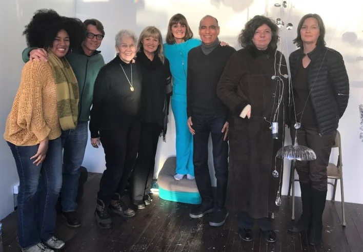 Rhonda (left) with workshop participants at Corner.
