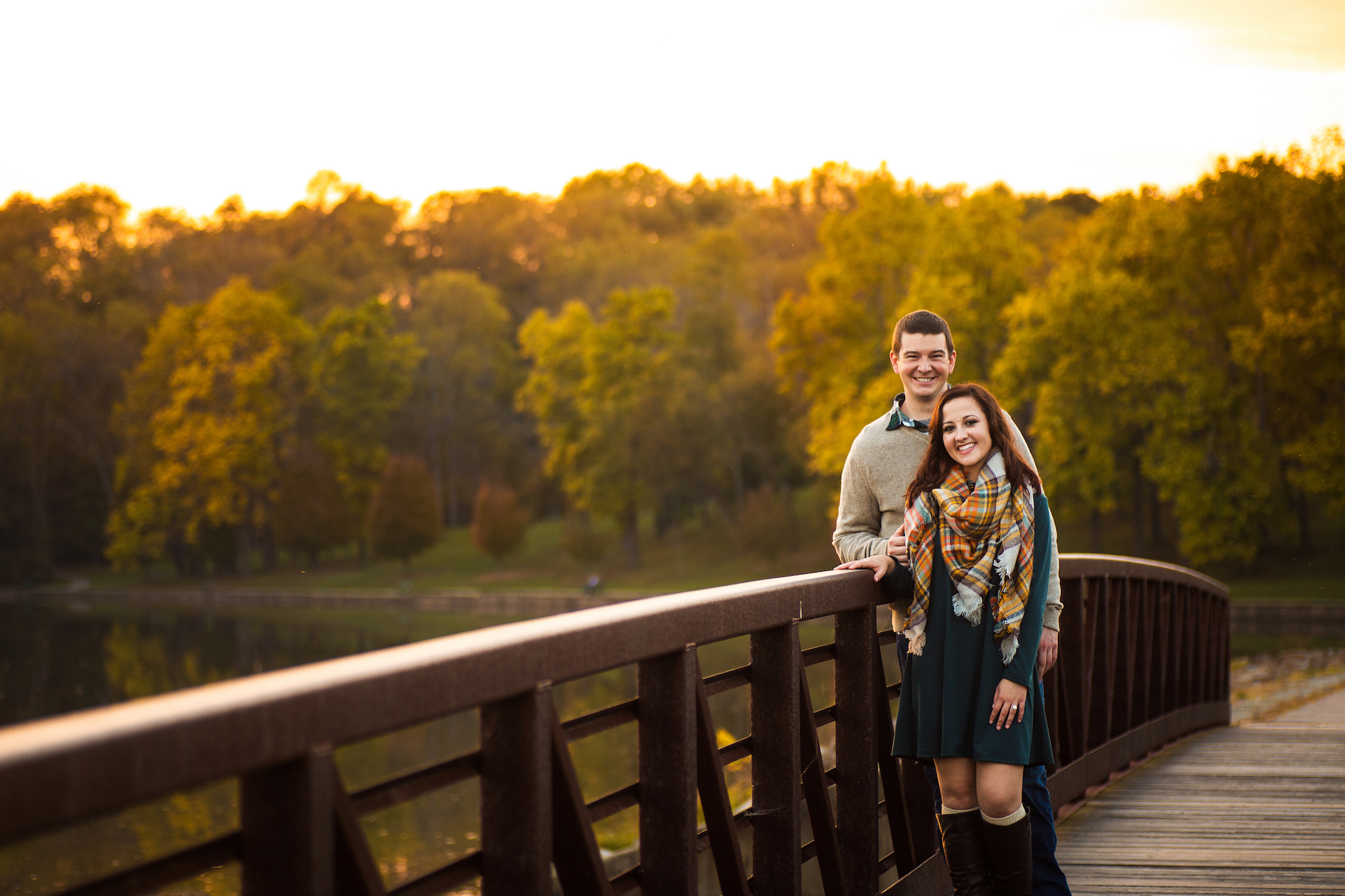 twin lakes fall engagement