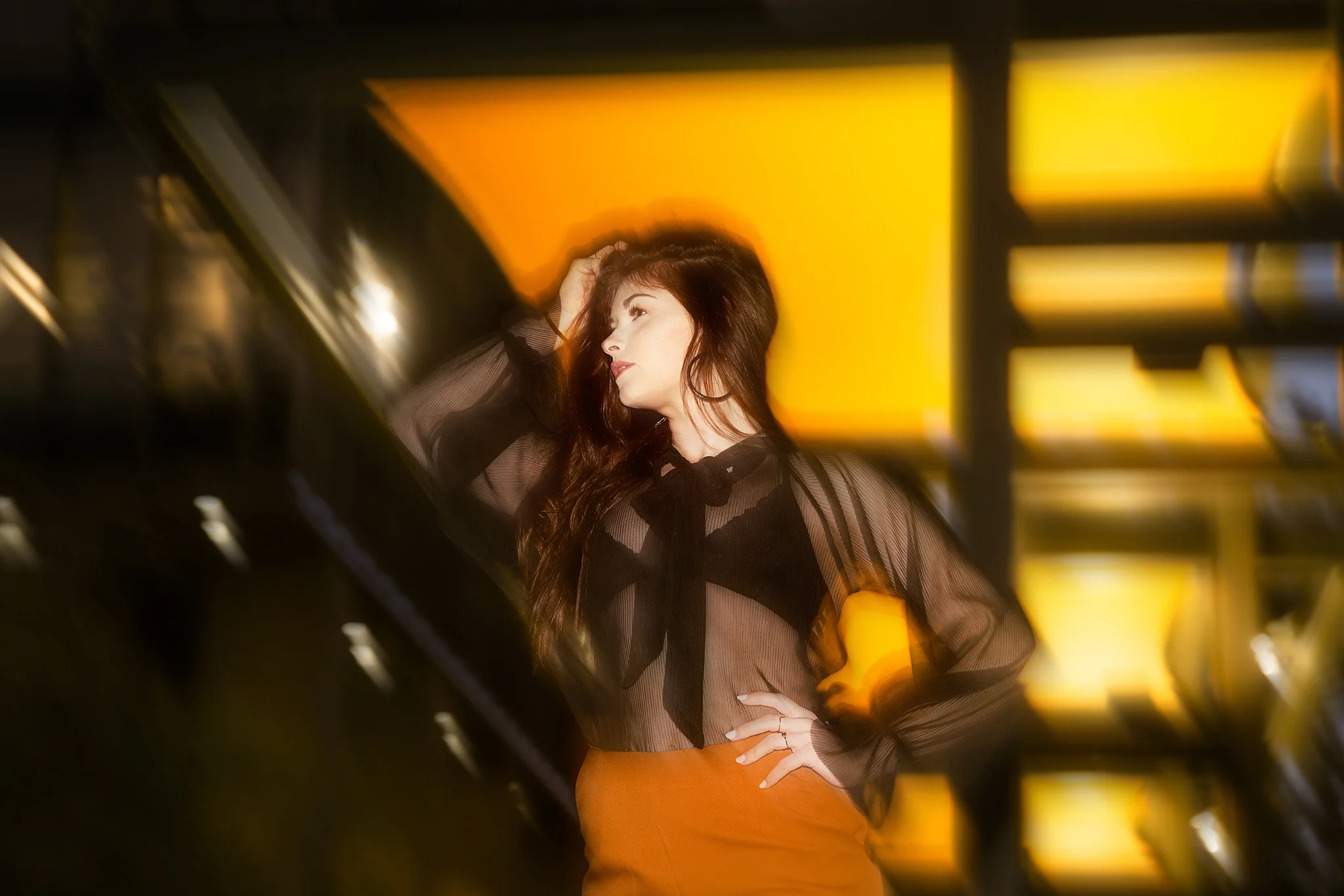 Kayla Anderson Downtown San Diego, California Nightlife Photoshoot - Victoria Irene Photography