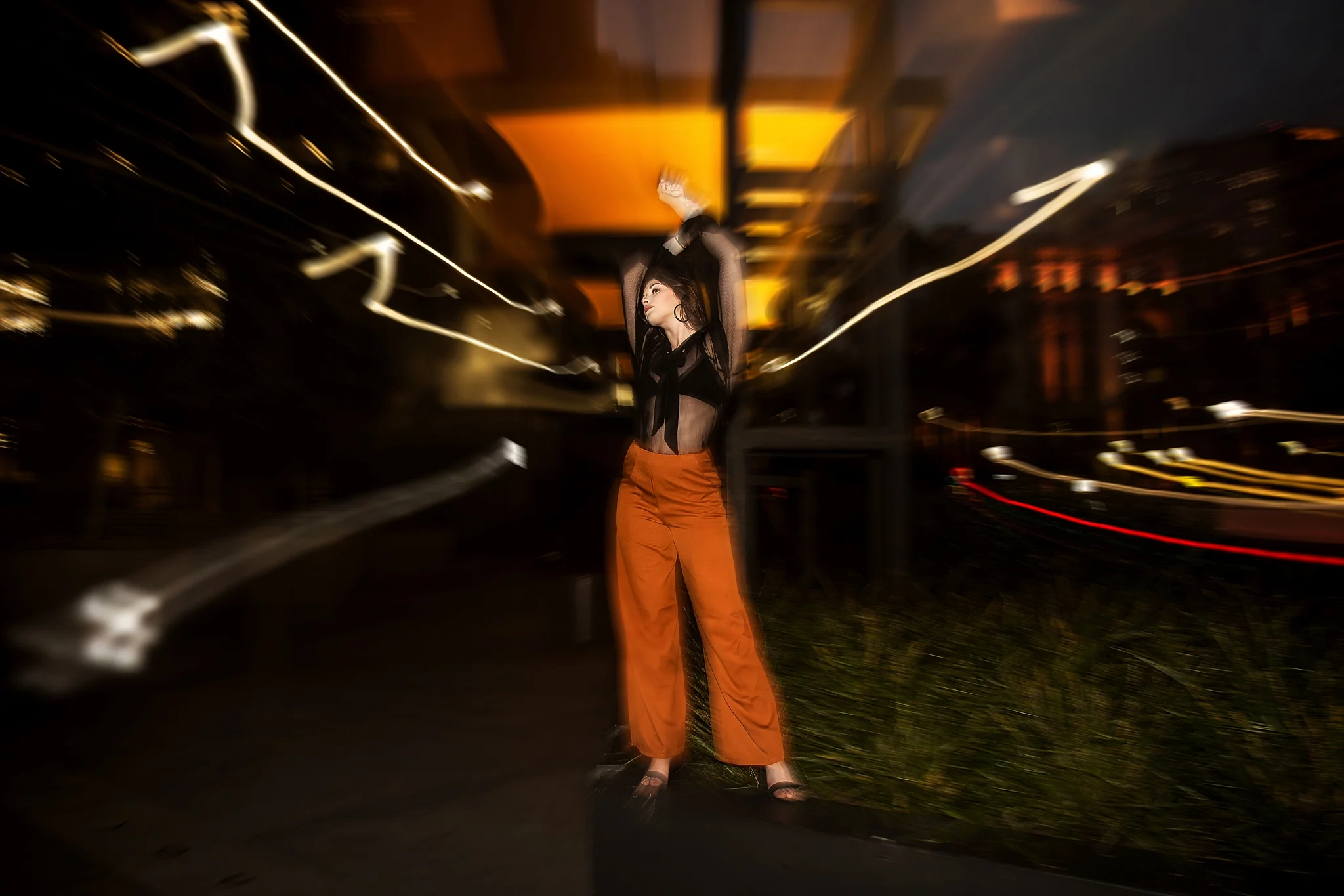 Kayla Anderson Downtown San Diego, California Nightlife Photoshoot - Victoria Irene Photography