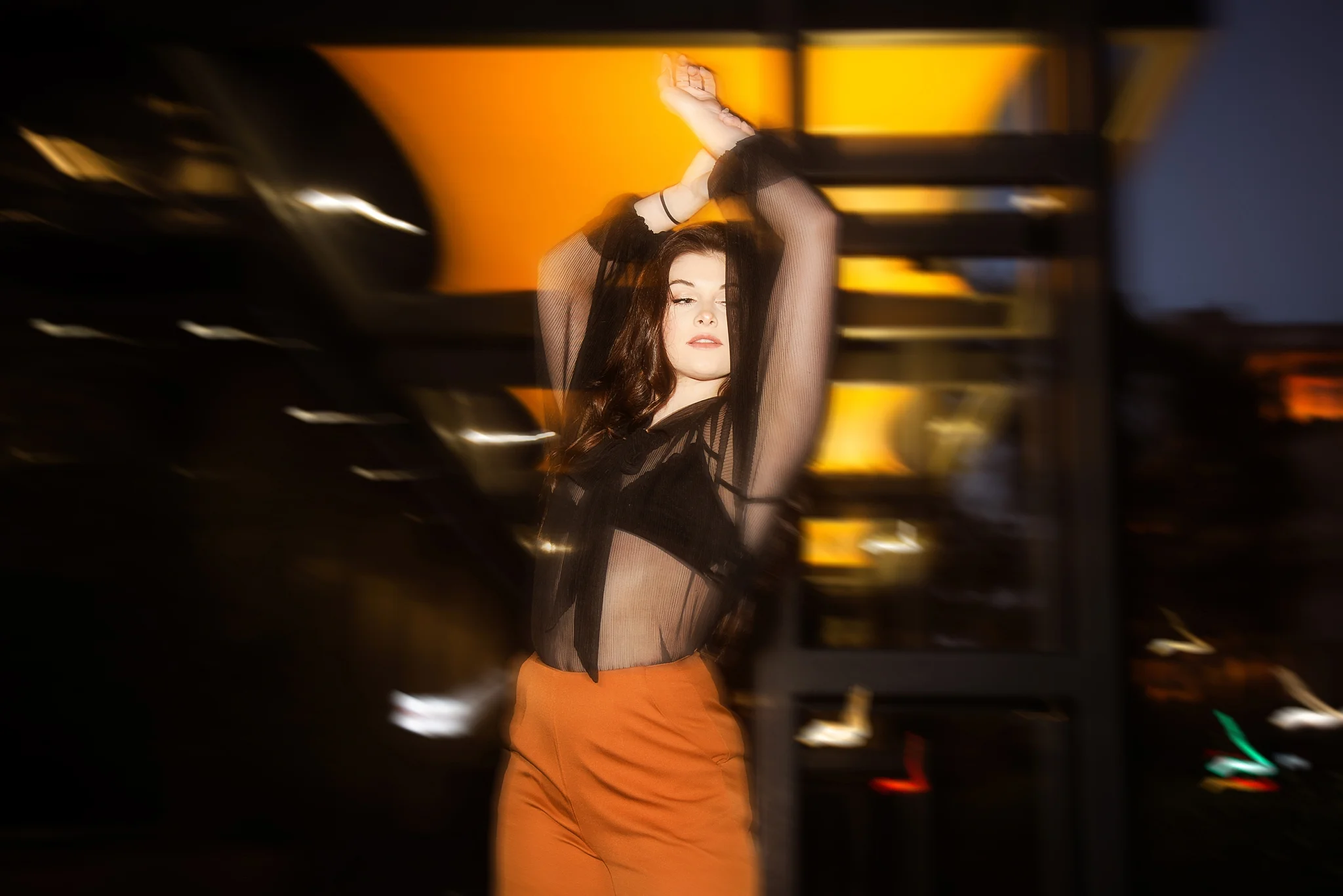 Kayla Anderson Downtown San Diego, California Nightlife Photoshoot - Victoria Irene Photography