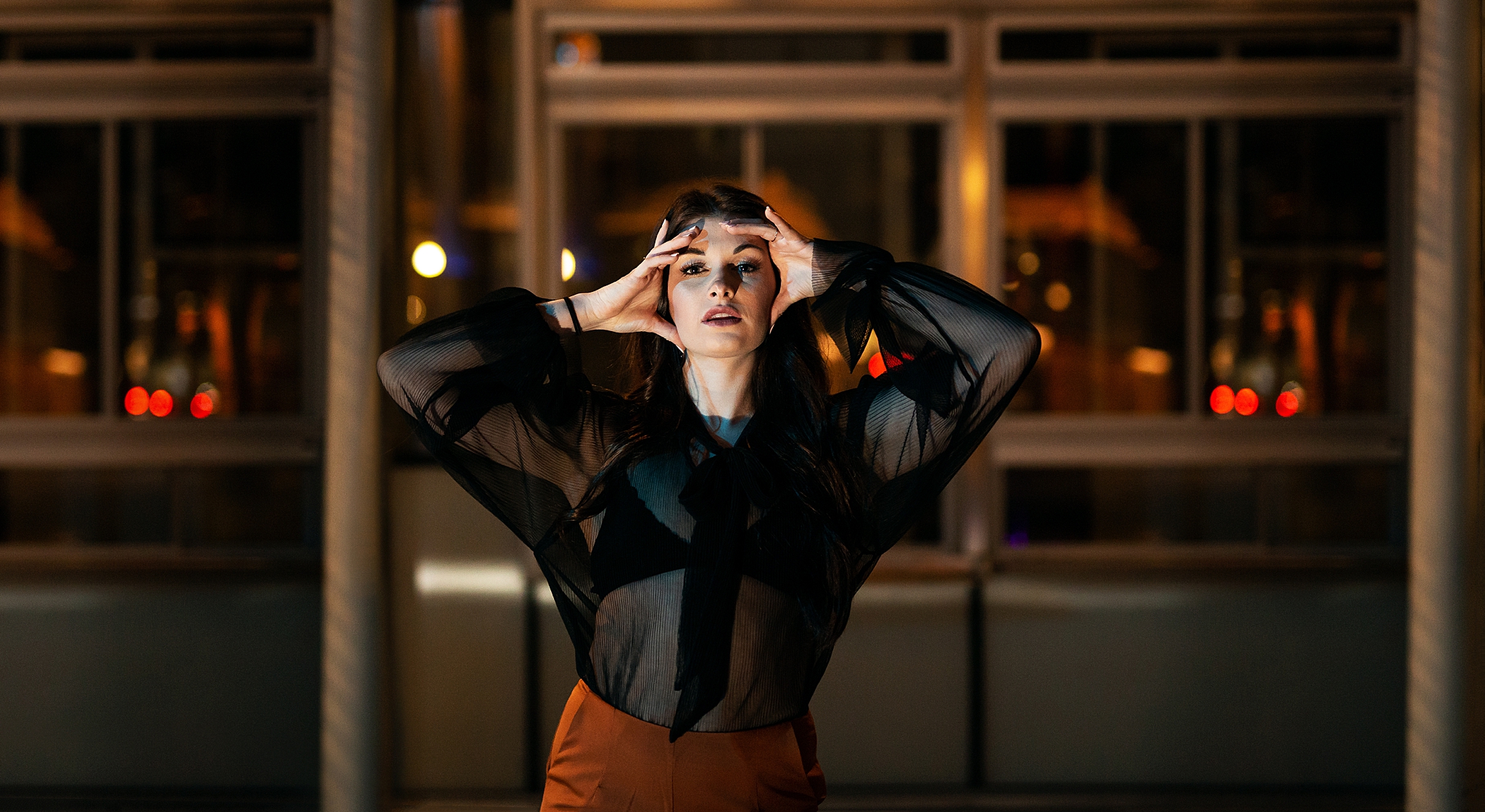 Kayla Anderson Downtown San Diego, California Nightlife Photoshoot - Victoria Irene Photography
