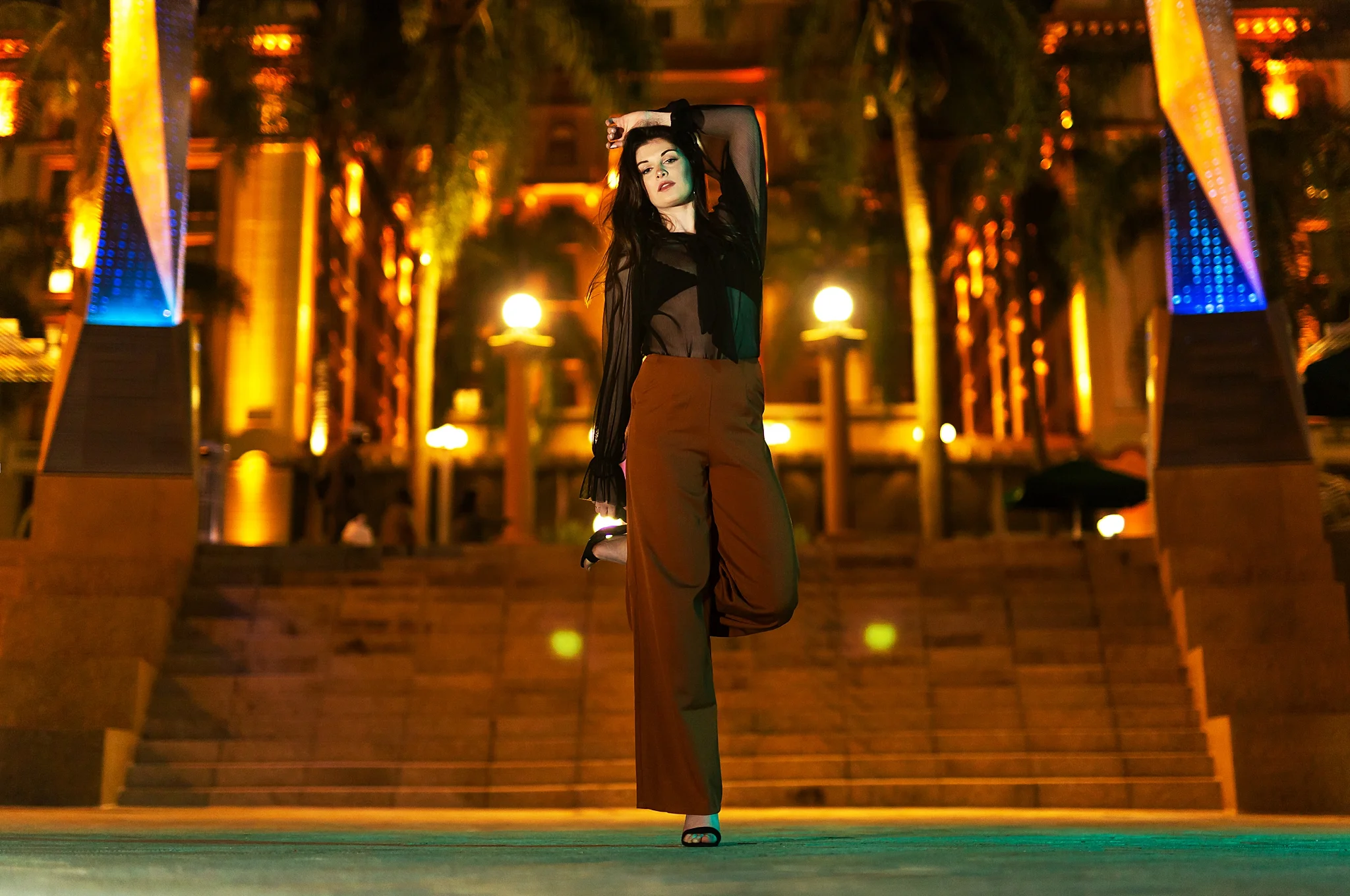 Kayla Anderson Downtown San Diego, California Nightlife Photoshoot - Victoria Irene Photography