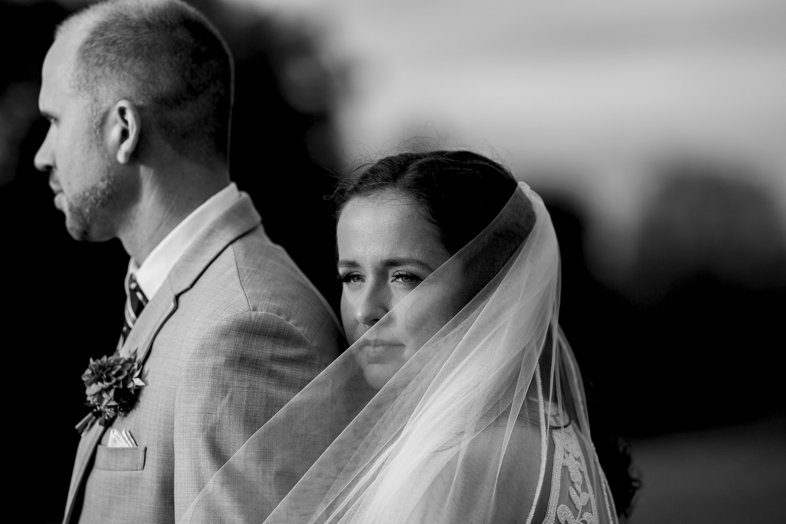 Bride and Groom hug