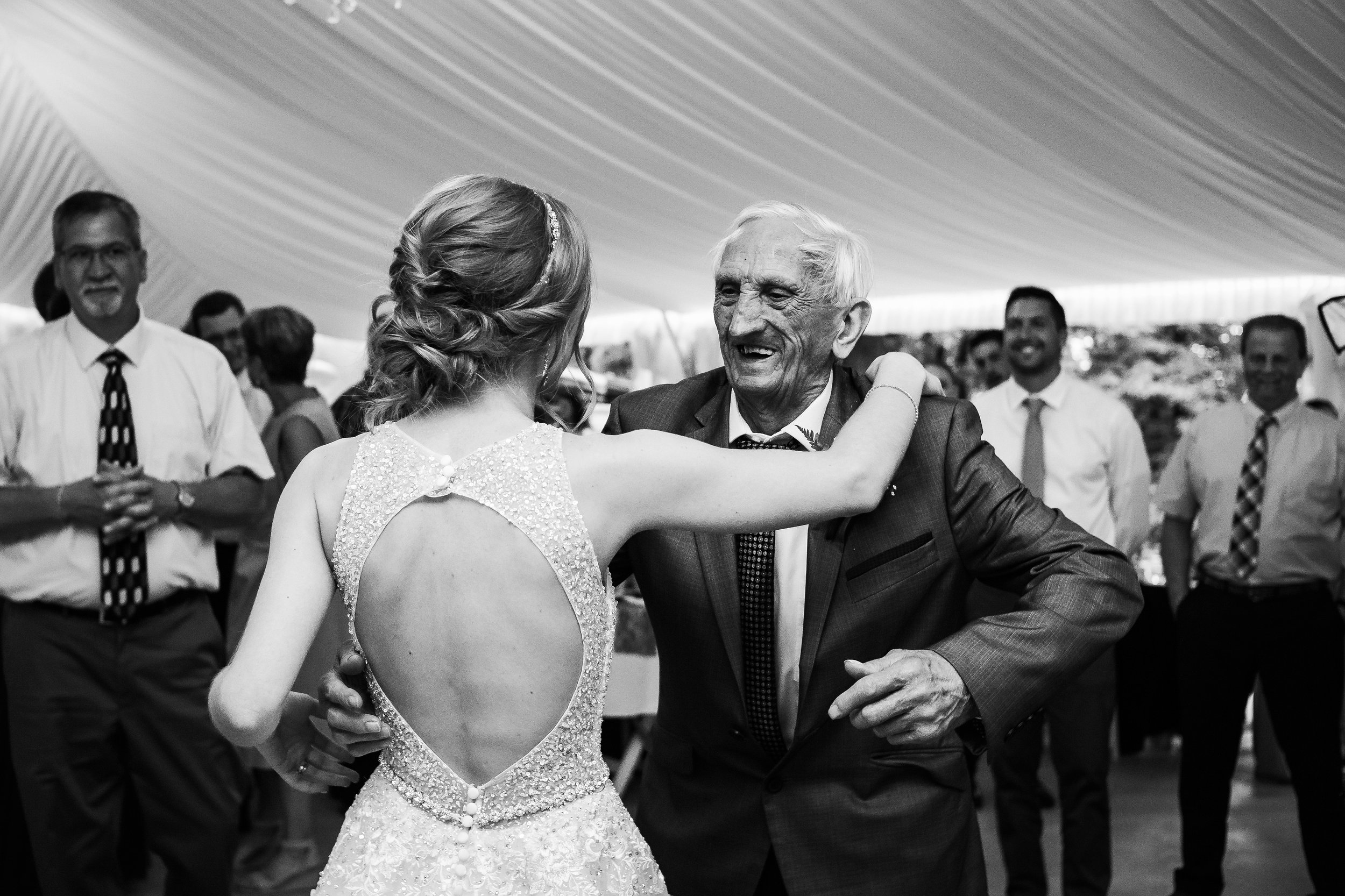 Bride and grandpa