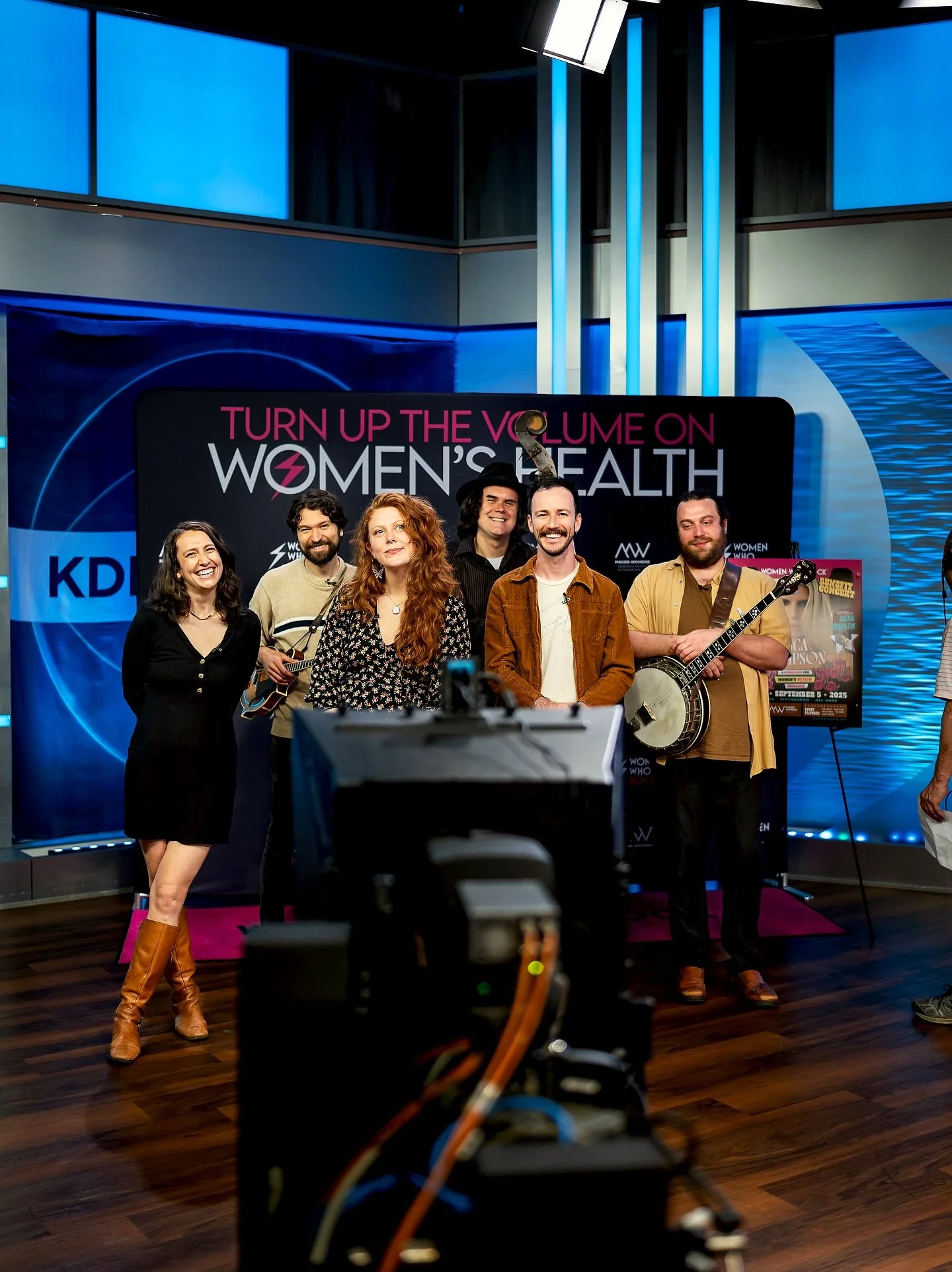 Starting the Buffalo Rose tour recap right where it all began&hellip; ON LIVE TV! The band performed &ldquo;Solid Ground&rdquo; on @talkpittsburgh to hype up the @officialwomenwhorock benefit concert happening TOMORROW at Stage AE (yes, the one and o