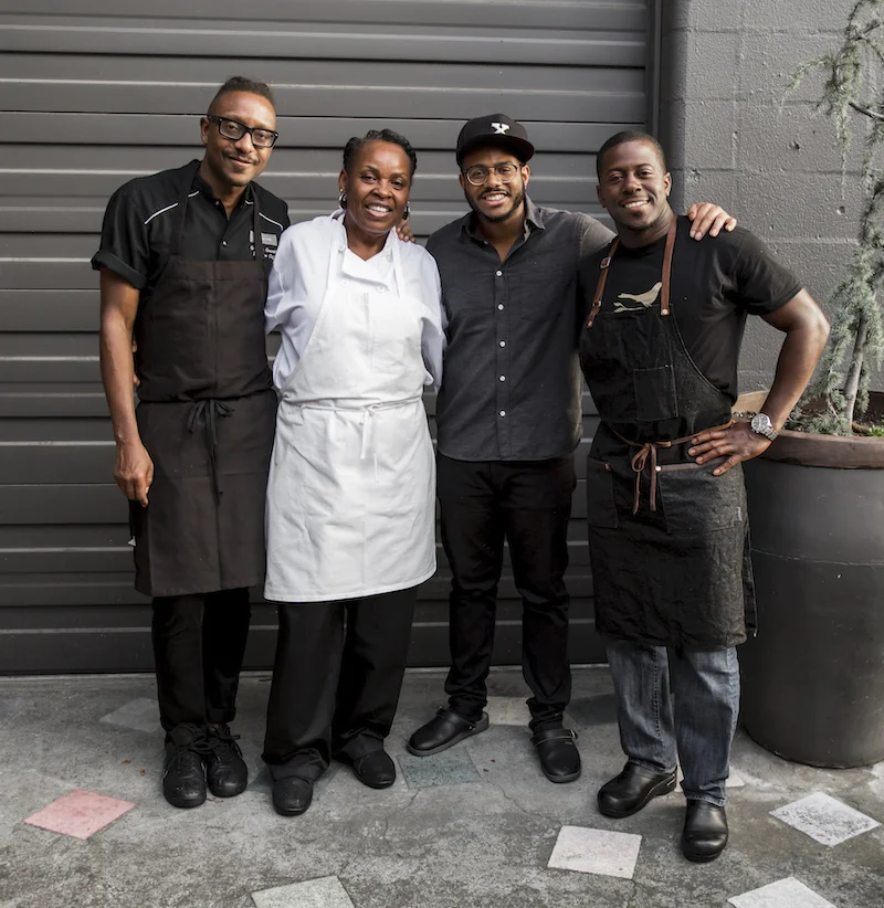 Chef Gregory Gourdet, Pastry Chef Dolester Miles, Chef Kwame Onwuache, Chef Edouardo Jordan