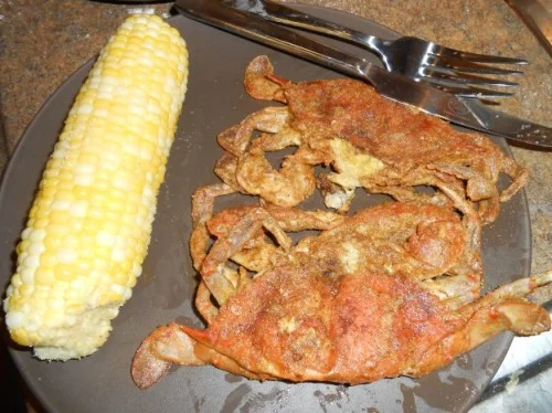 Lightly Fried Soft Shell Crabs