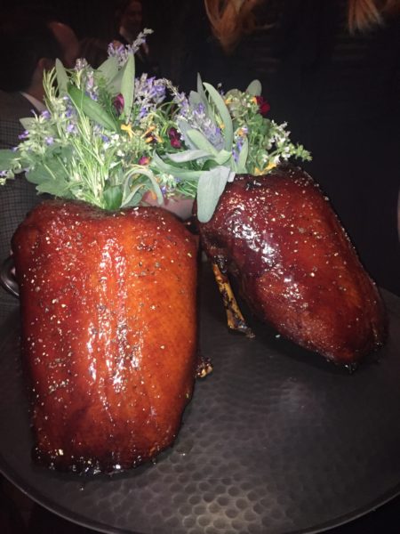 Whole Roasted Duck: foie gras/Jack Daniel’s Single Barrel gelee/sweet potato