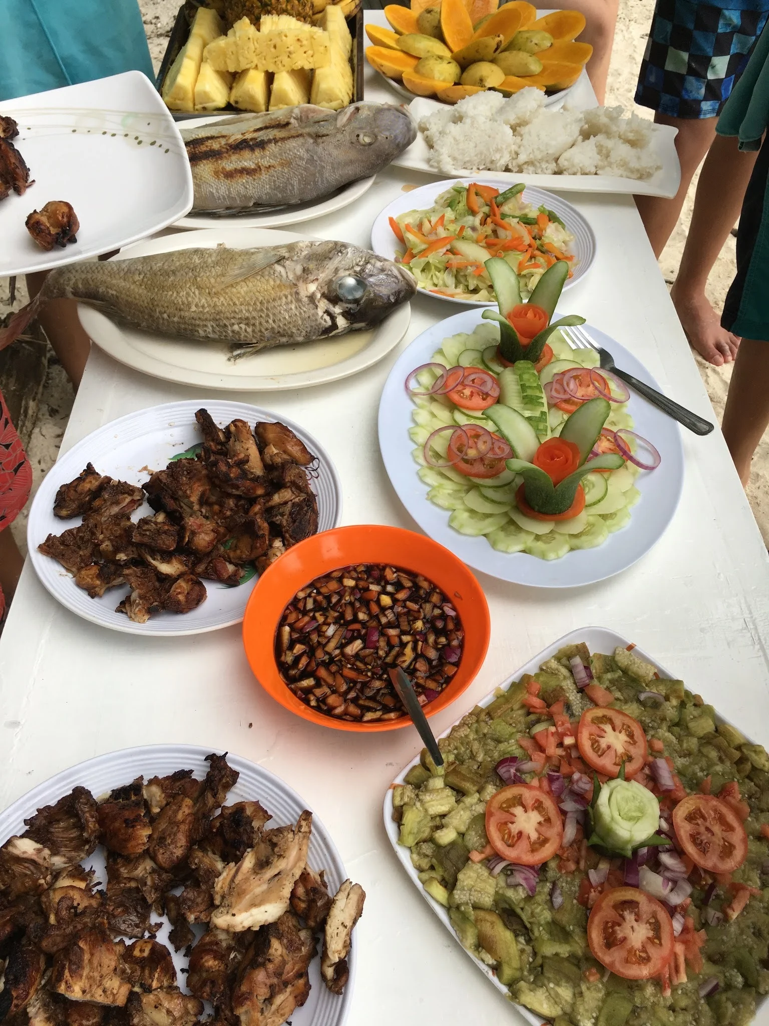 Grilled lunch