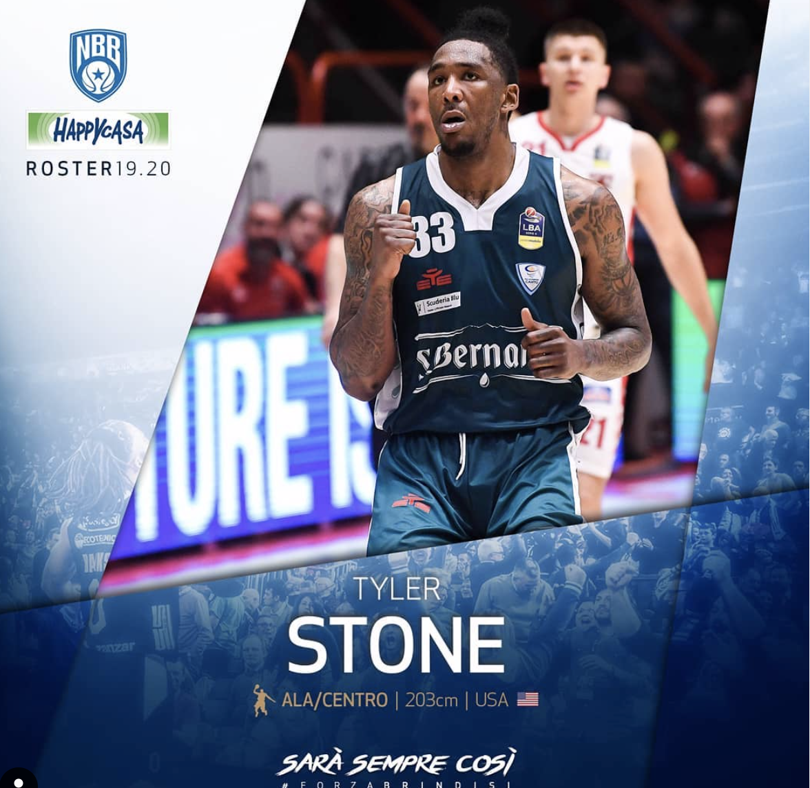 Tyler Stone joins Brindisi