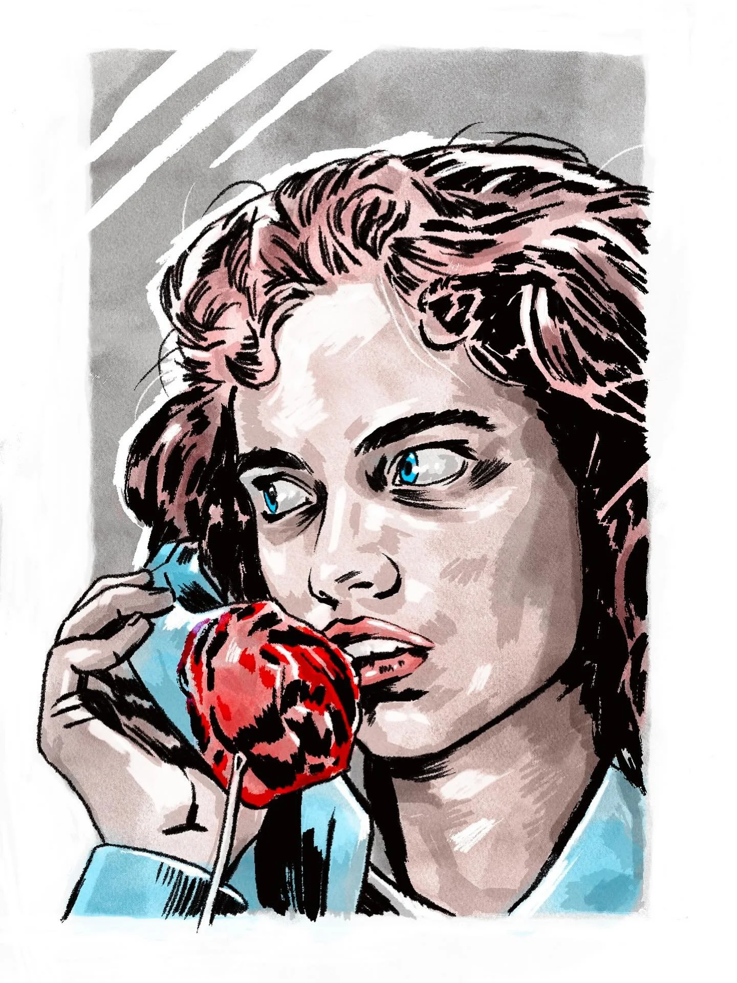 22 / A Nightmare on Elm Street
.
.
.
#womeninhorror #inktober #inktober2025 #nightmareonelmstreet #heatherlangenkamp #wescraven
