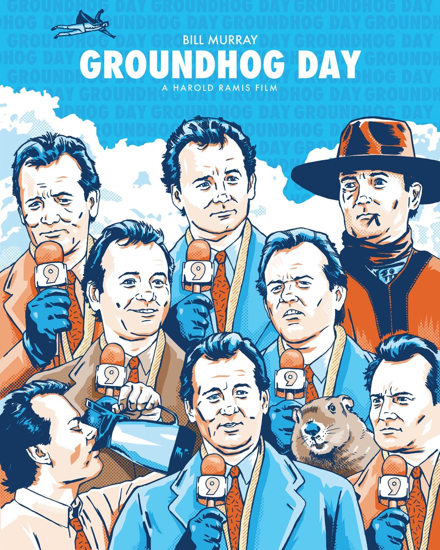 That&rsquo;s right, woodchuck-chuckers&hellip;it&rsquo;s GROUNDHOG DAY! 

Check out @galleries1988 for all the awesome art from the show and grab yourself a print.
.
.
.
#groundhogday #billmurray #haroldramis #gallery1988 #art illustration alternativ