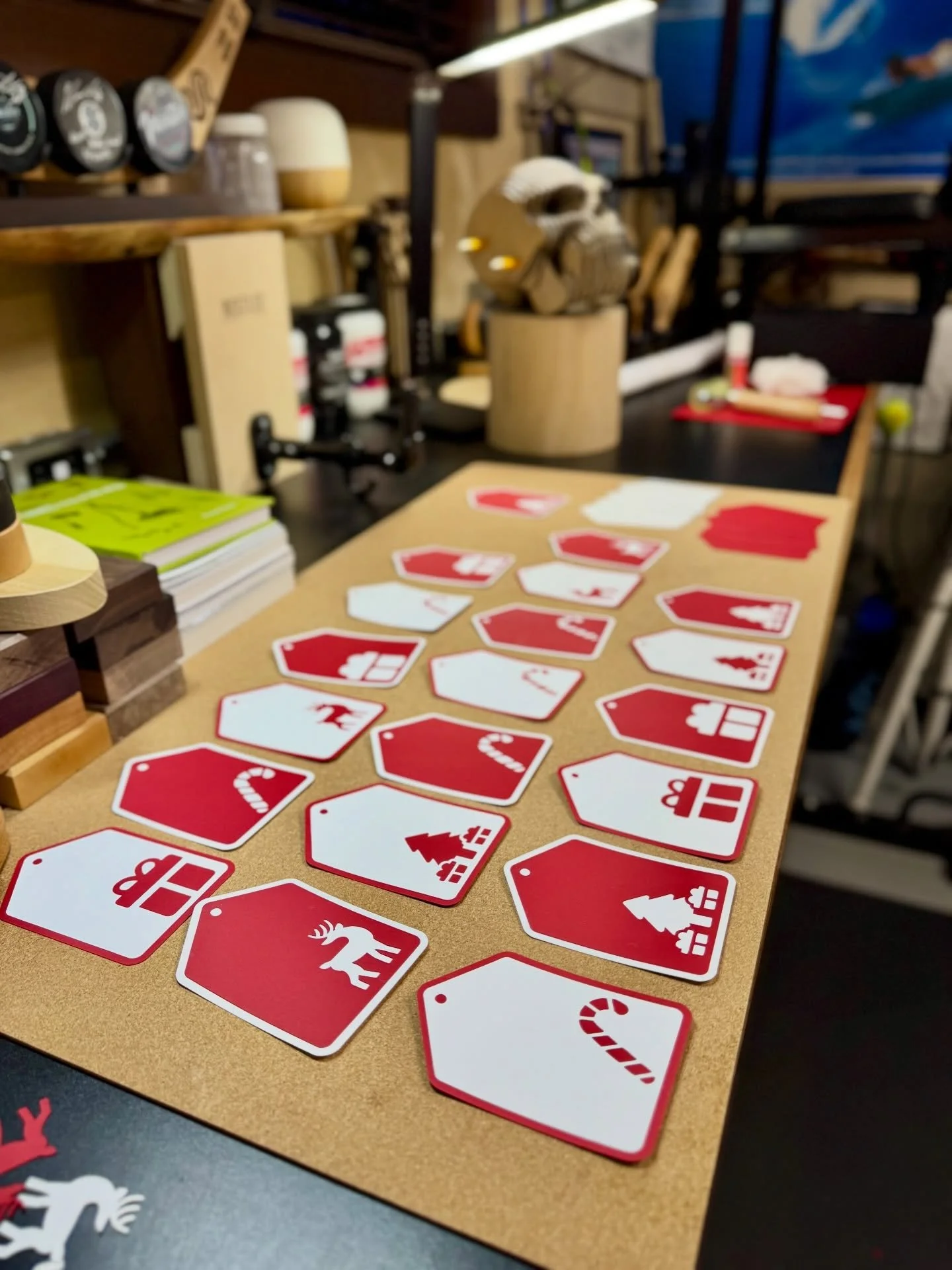 A little break from sawdust to play with the Cricut 🎄

Designed and cut a batch of custom Christmas gift tags because sometimes the shop turns into Santa&rsquo;s workshop.

There&rsquo;s something really satisfying about designing something small, s