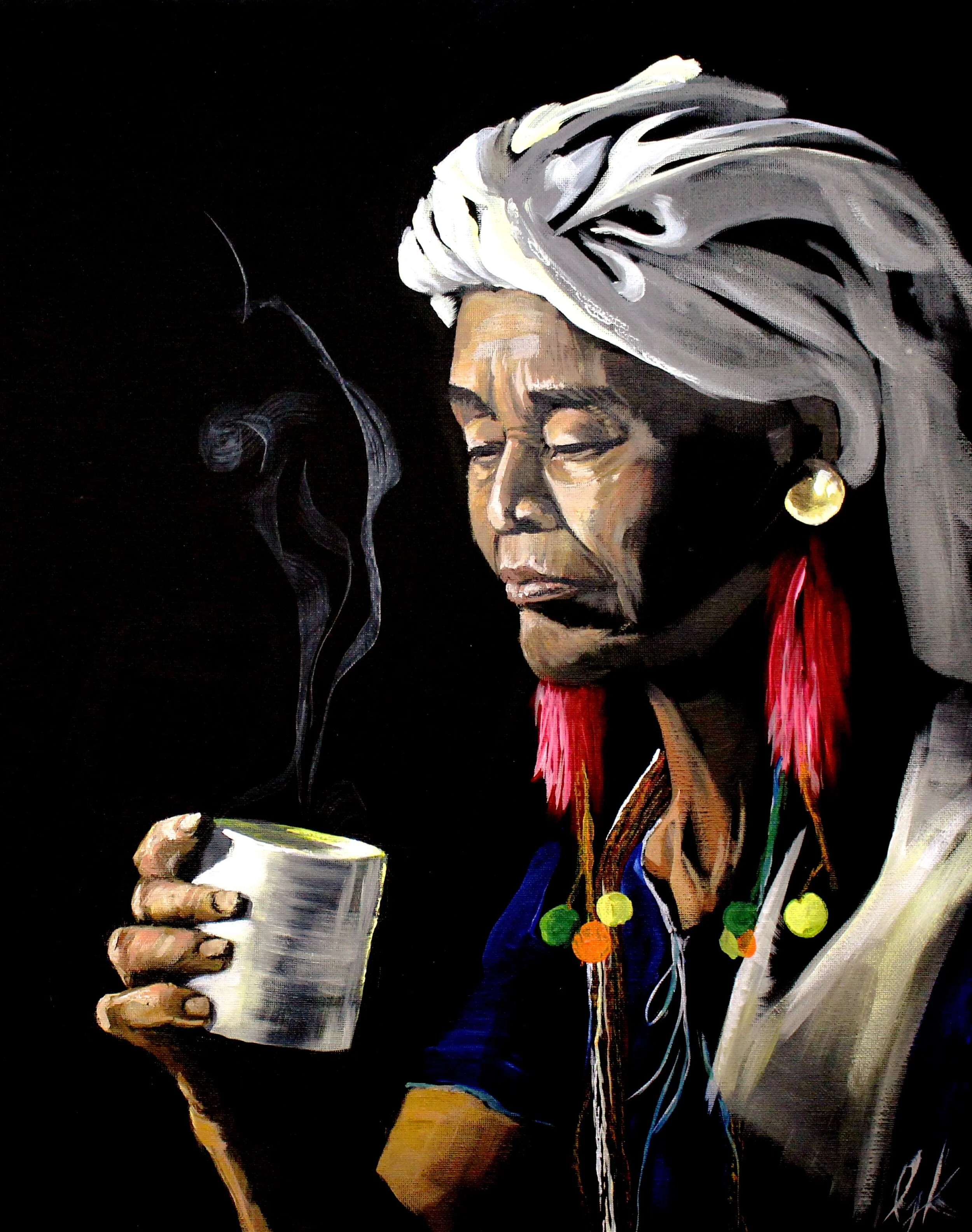 Woman With Cup Of Tea