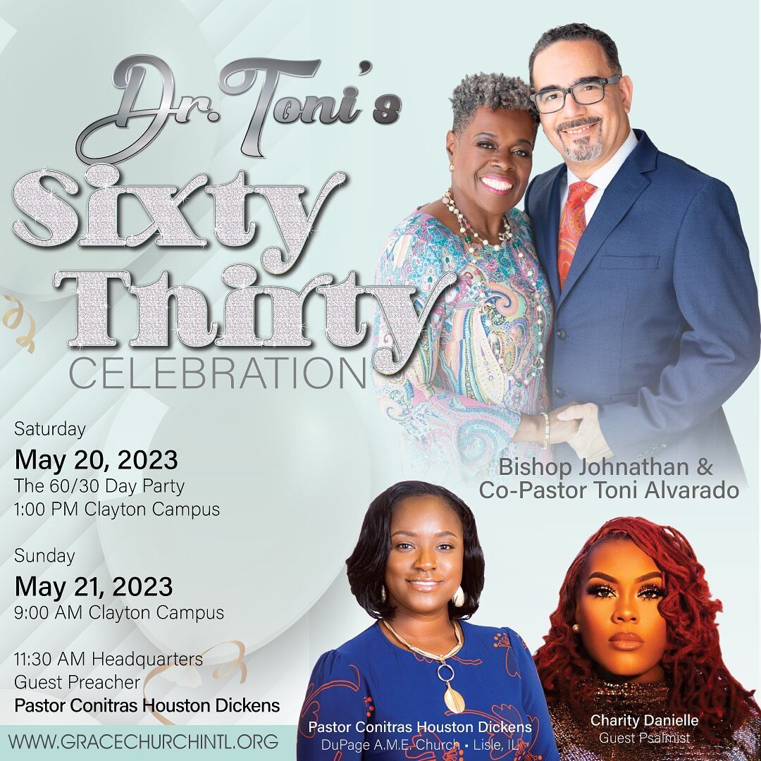 I&rsquo;m super excited about Celebrating my 60th Birthday and 30th Year Preaching Anniversary this weekend! As I reflect over these years of life and ministry so many thoughts are running through my mind. I thank God for life, health, strength and o