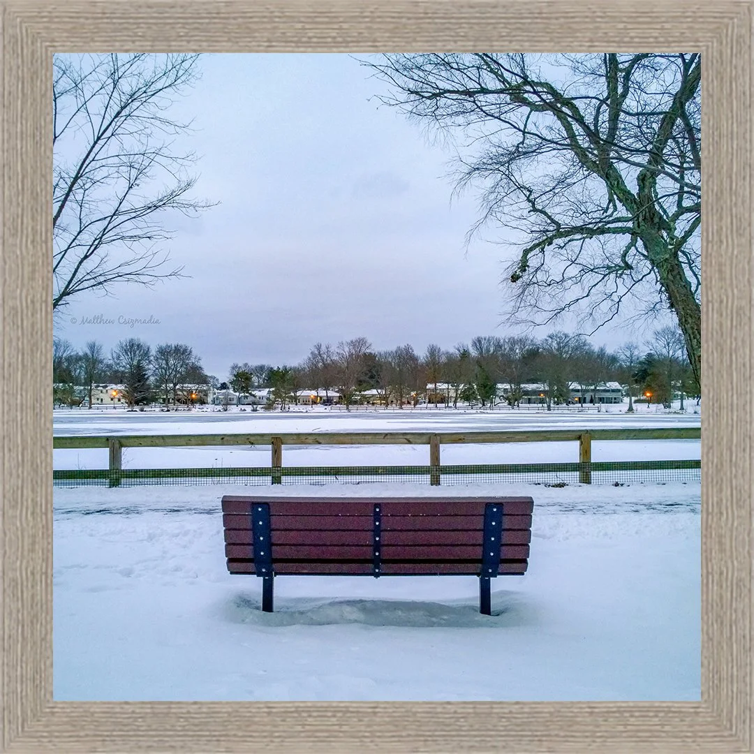 A Frigidly Cold Evening Alongside Colonial Lake