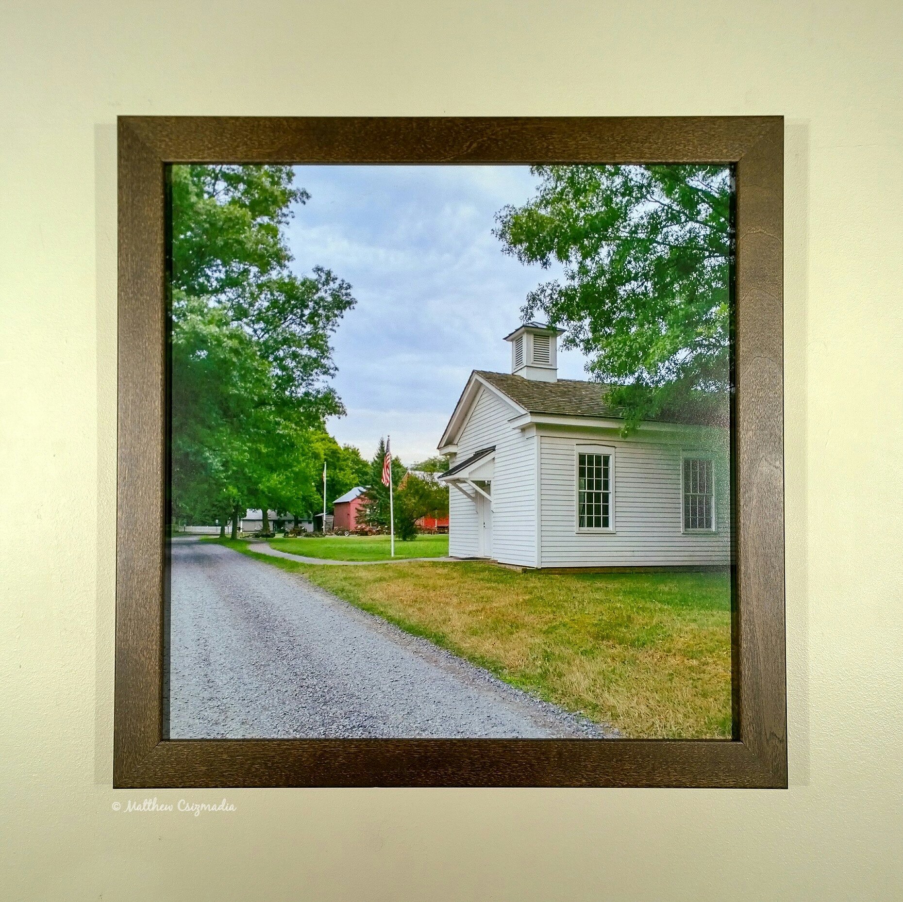 Up the Drive to the Historic Schenck Farmstead