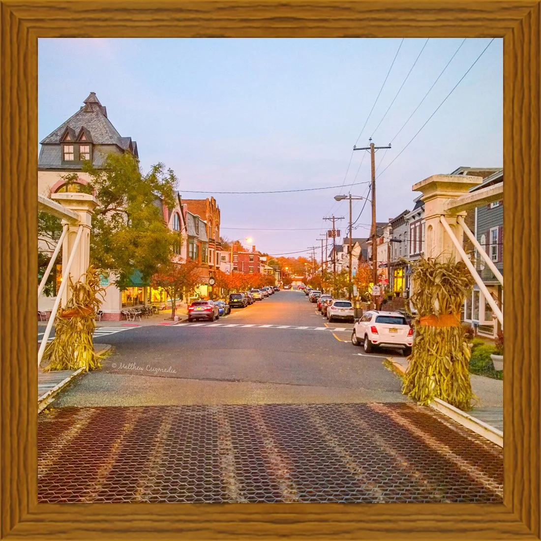 Driving into Main St Clinton, NJ