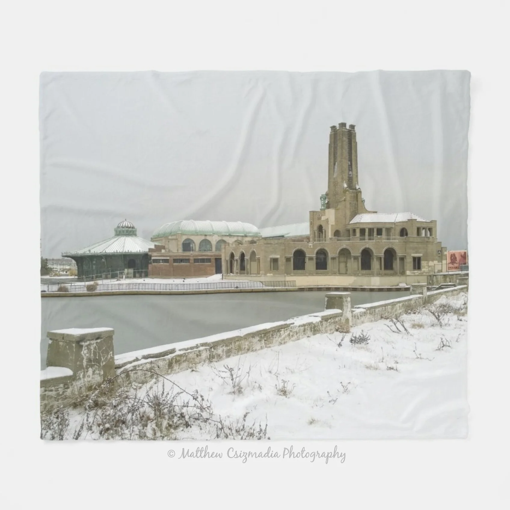 AsburyParkSteamPlantWesleyLakeSnowFleeceBlanketWM.jpg