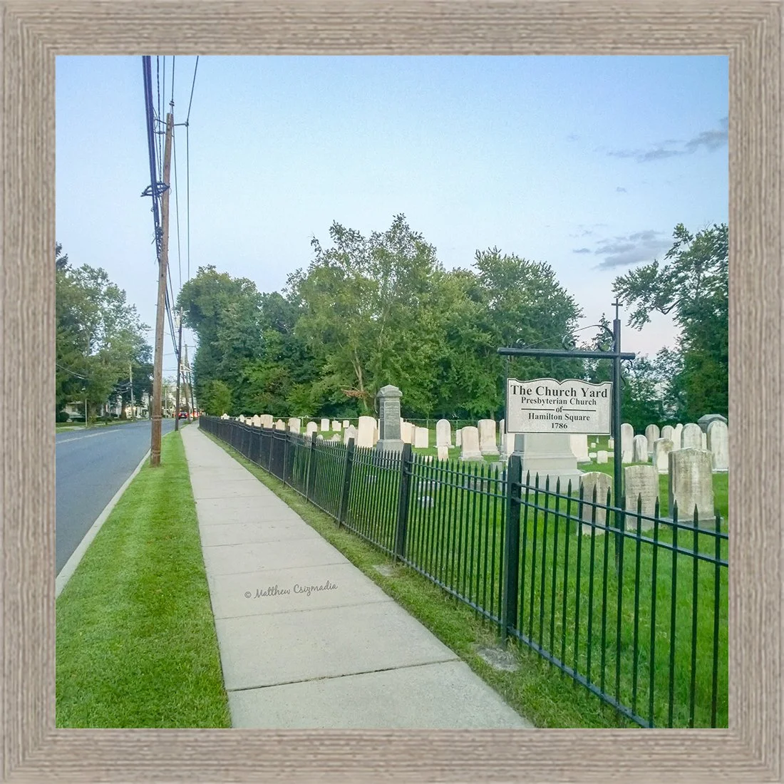 The Church Yard at the First Presbyterian Church of Hamilton Square