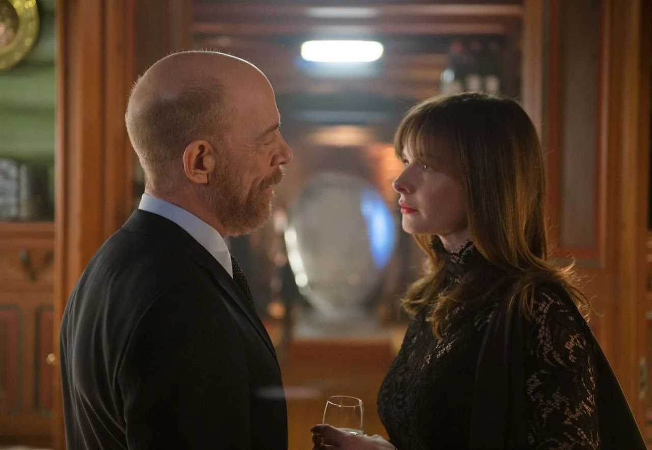 Arve Støp (J.K. Simmons) and Katrine Bratt (Rebecca Ferguson), source: www.imdb.com