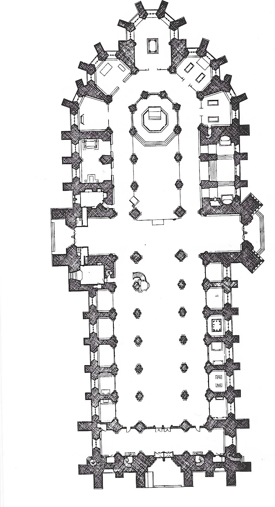 the plan of the cathedral