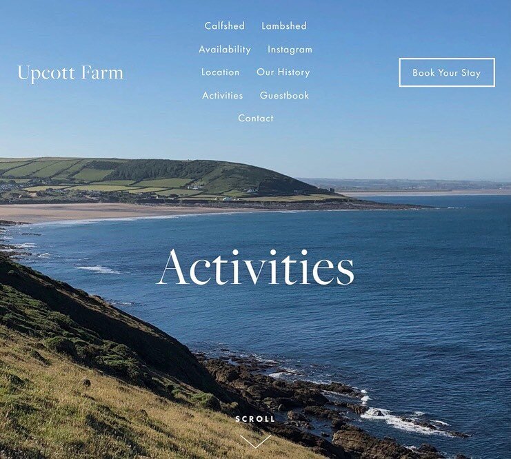 There are so many activities to enjoy, and great places to eat, when you stay at Upcott Farm. Check our website for more details

We also have some last minute availability:
17th-23rd April
10th-21st May
6th-13th August