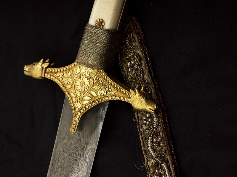 This gold-mounted sword once belonged to Maharaja Ranjit Singh