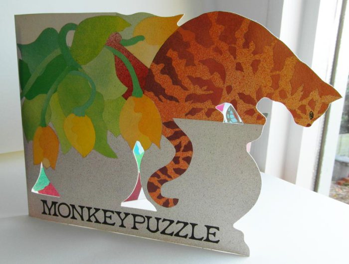 Cat Monkeypuzzle Card