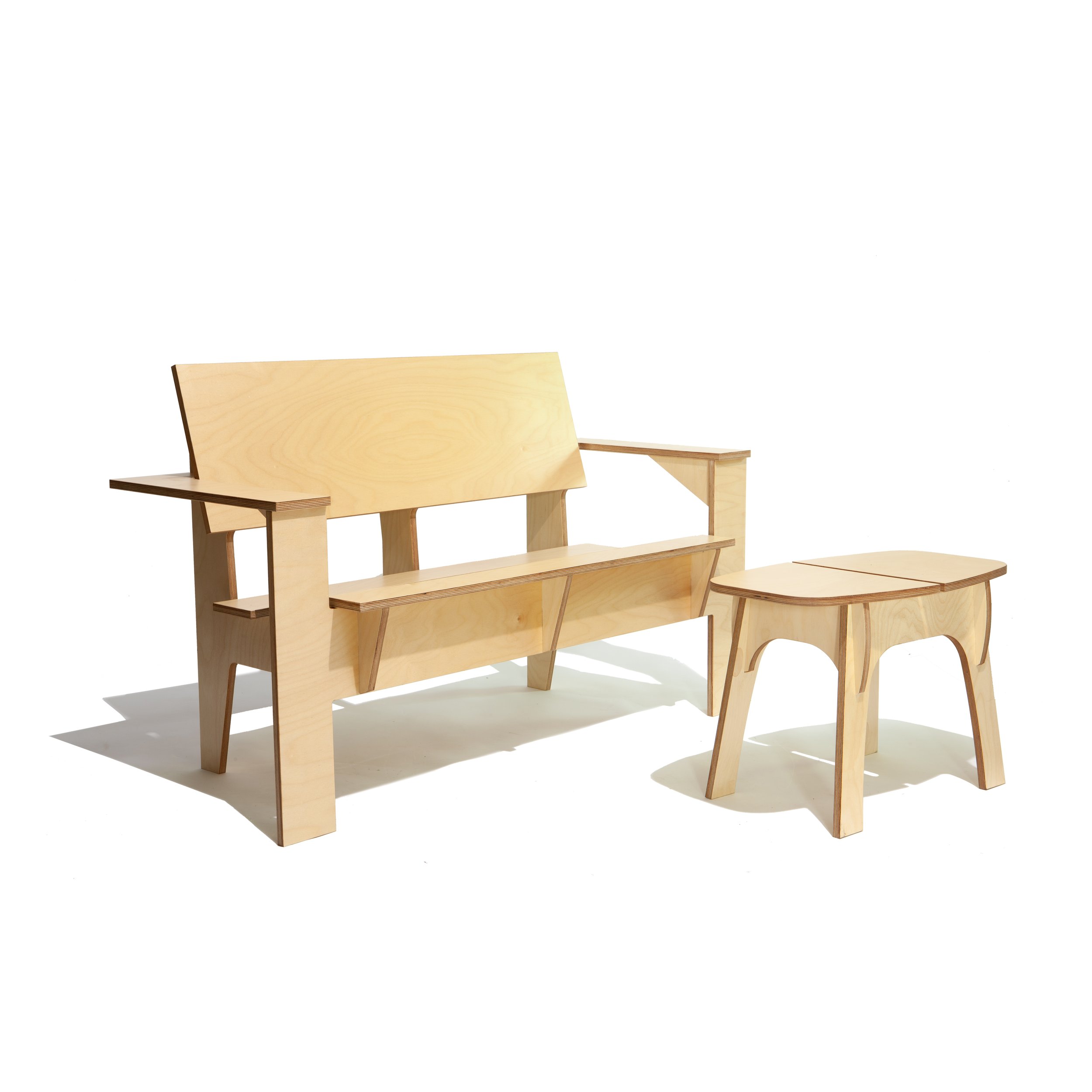 F1.2 Universal Loveseat and Side Table