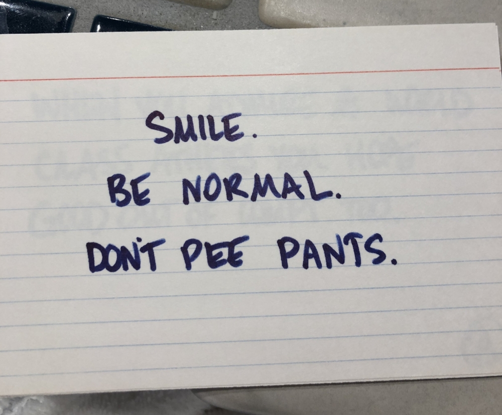  Among the interview notes I wrote to myself. 