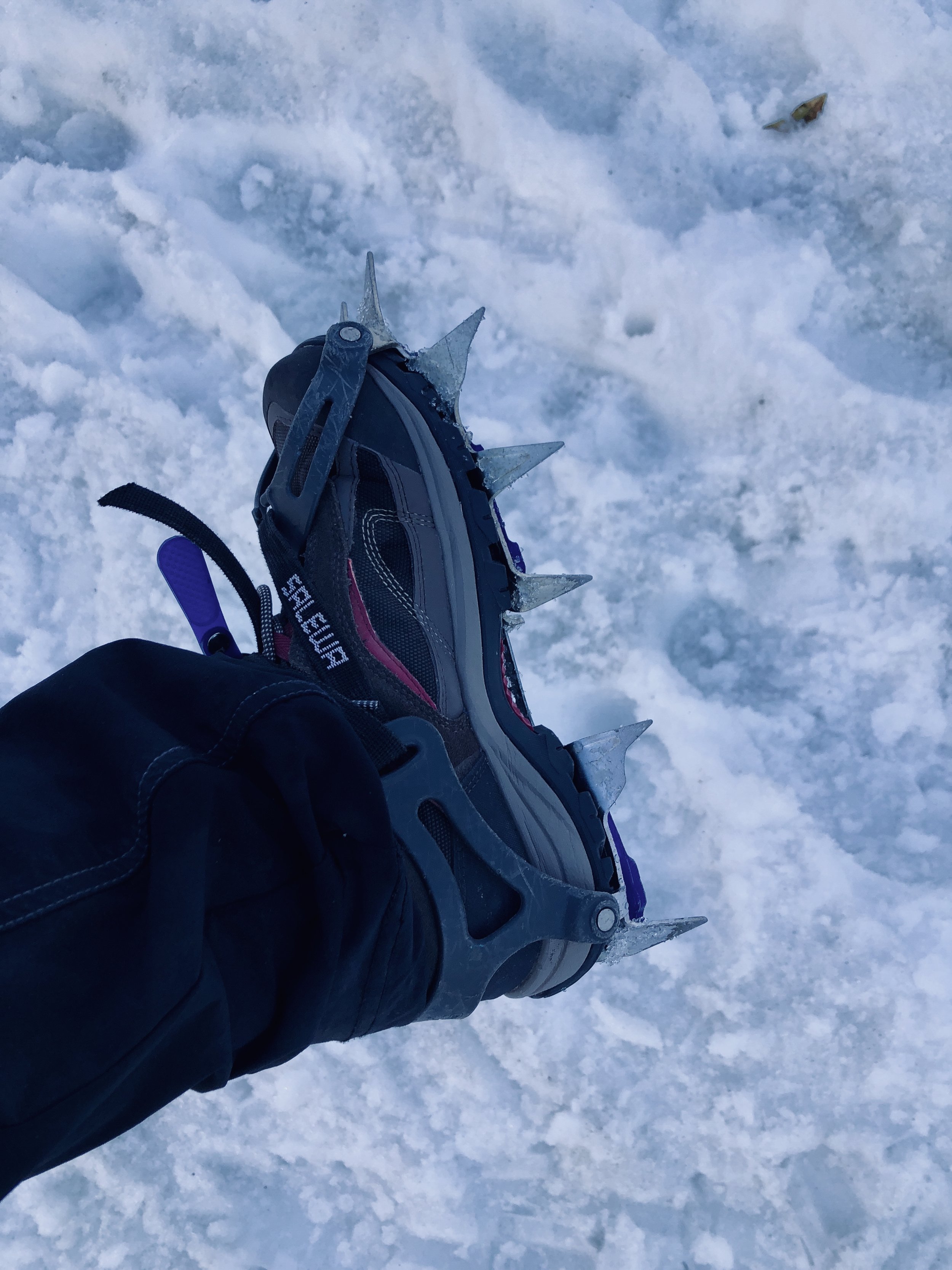 Crampons. Bring it.