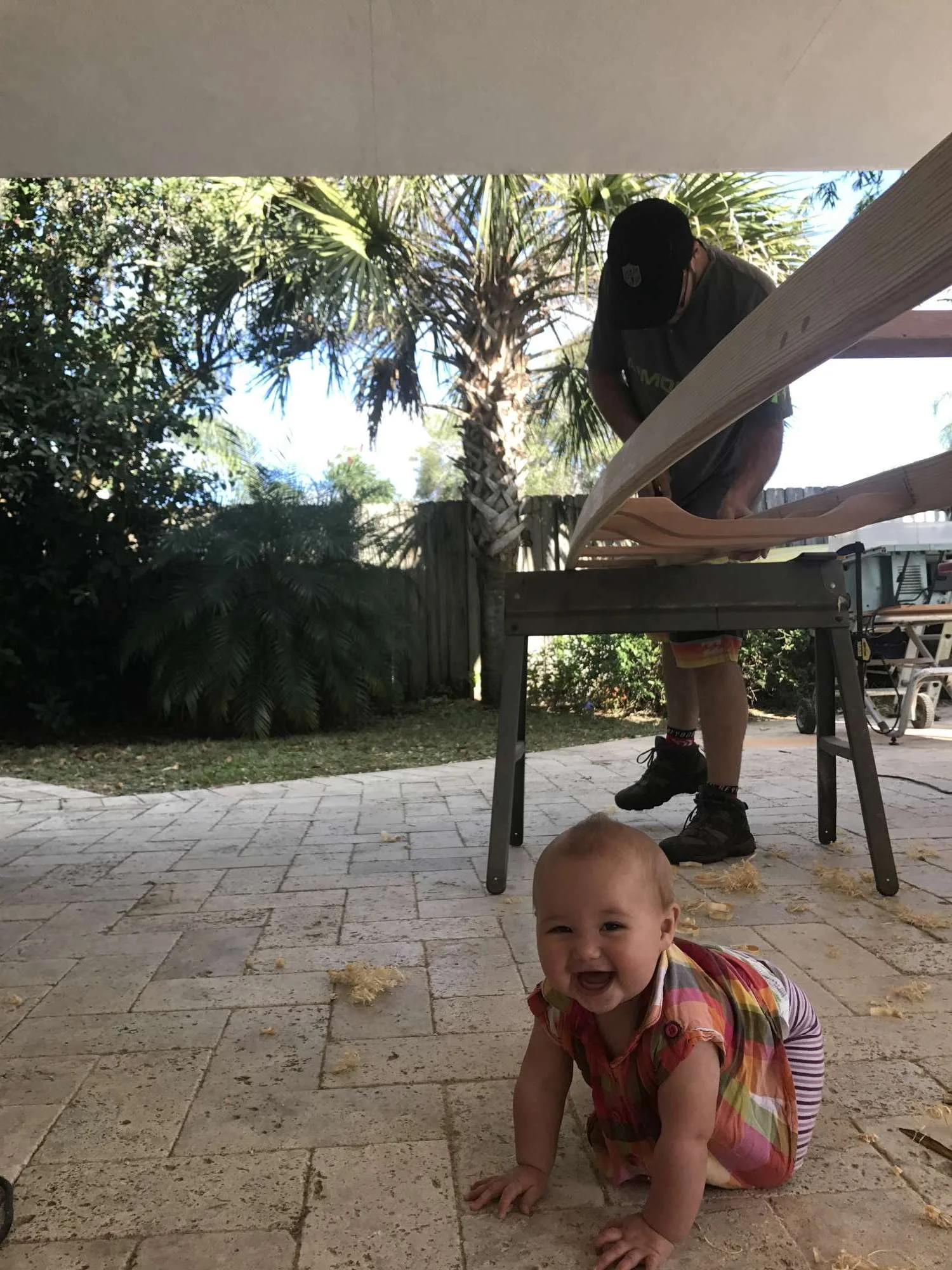 Sprout #4 helping Daddy!