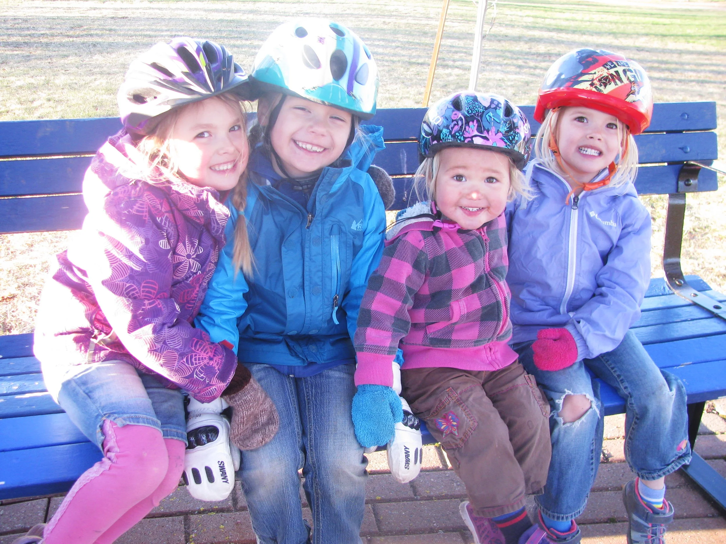 Happy bikers taking a break!