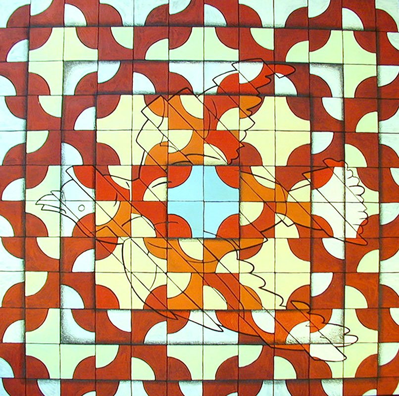 8. TILE  PATTERN | 24" x 24" | Acrylic on Arches