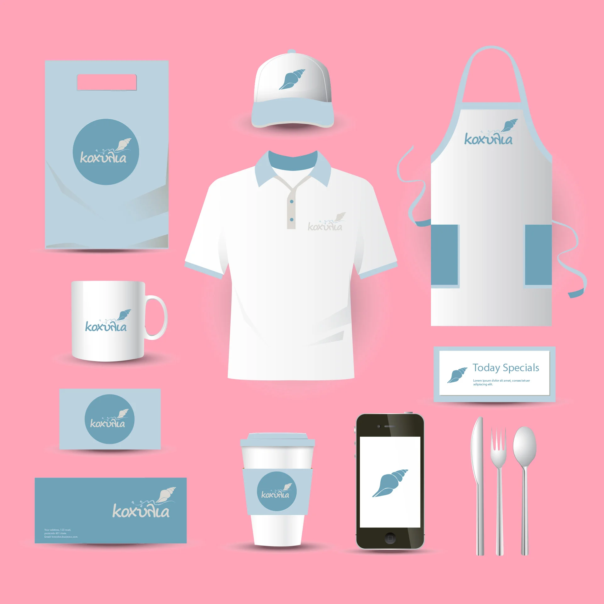 Brand Identity Seaside Restaurant 'Koxylia', Filiatra, Pelopponnese
