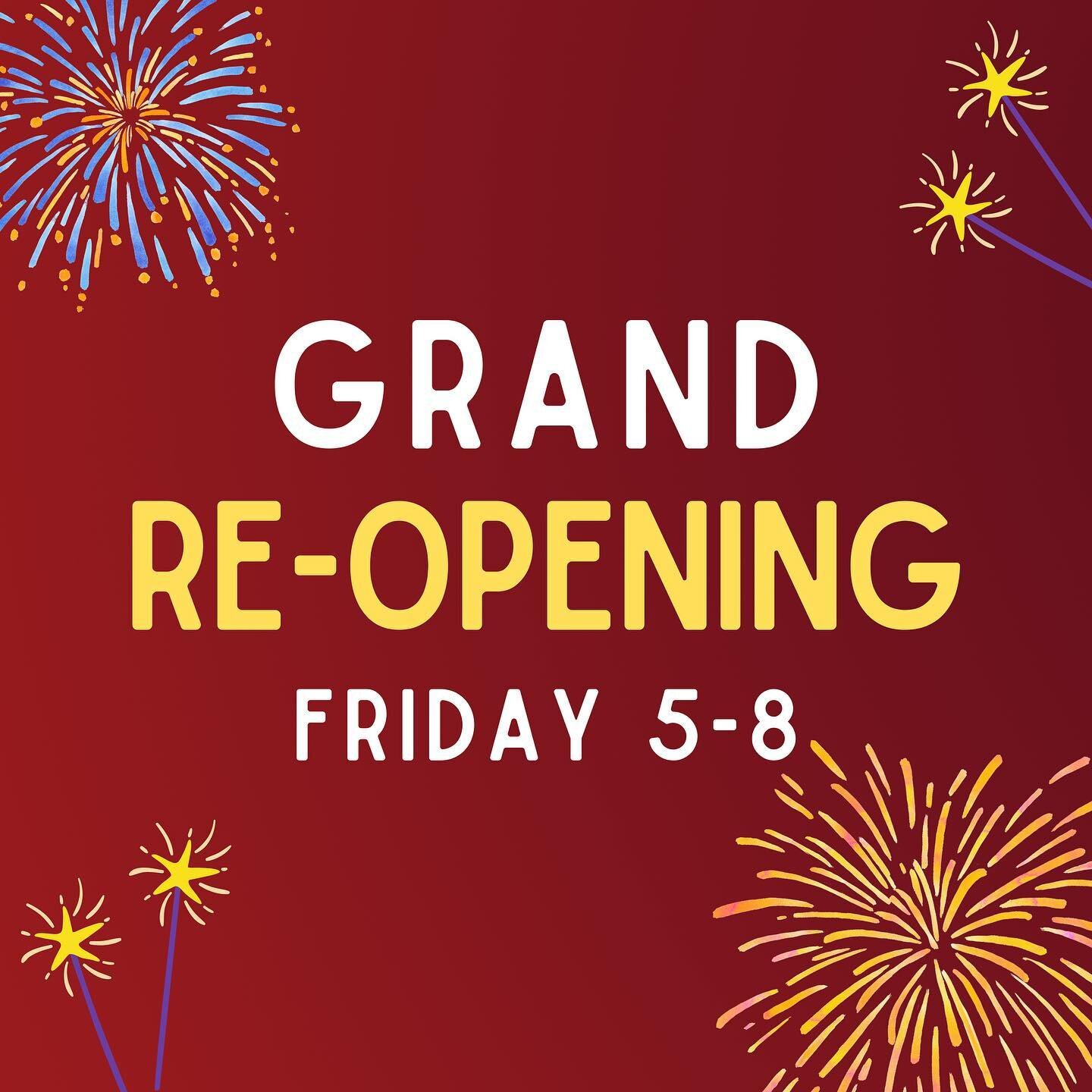 You guys! It&rsquo;s finally here! Join us for our grand re-opening: Friday, March 3rd from 5-8!⁣
⁣
Featuring local artists:⁣
@aeronautdesigns 
@cameoappearance 
⁣
Plus all the @navonejewelry you&rsquo;ve been dreaming about!