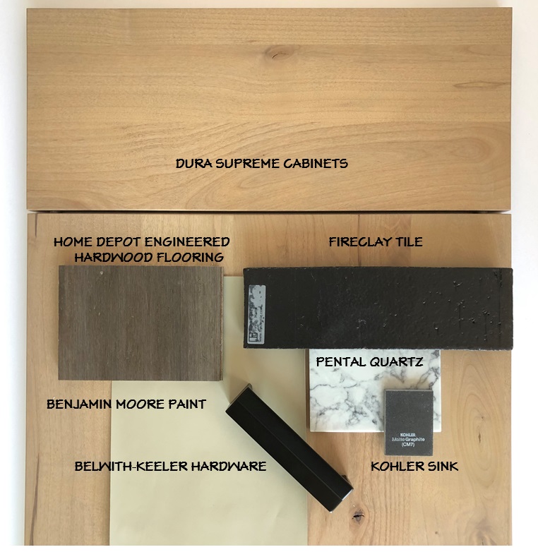 Create a light + inviting kitchen with some contrast and a bit of black!