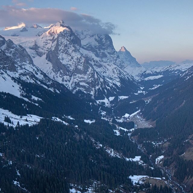 Swiss Alps, shot from a Helicopter shortly after sunrise - what a beautiful world we life in!