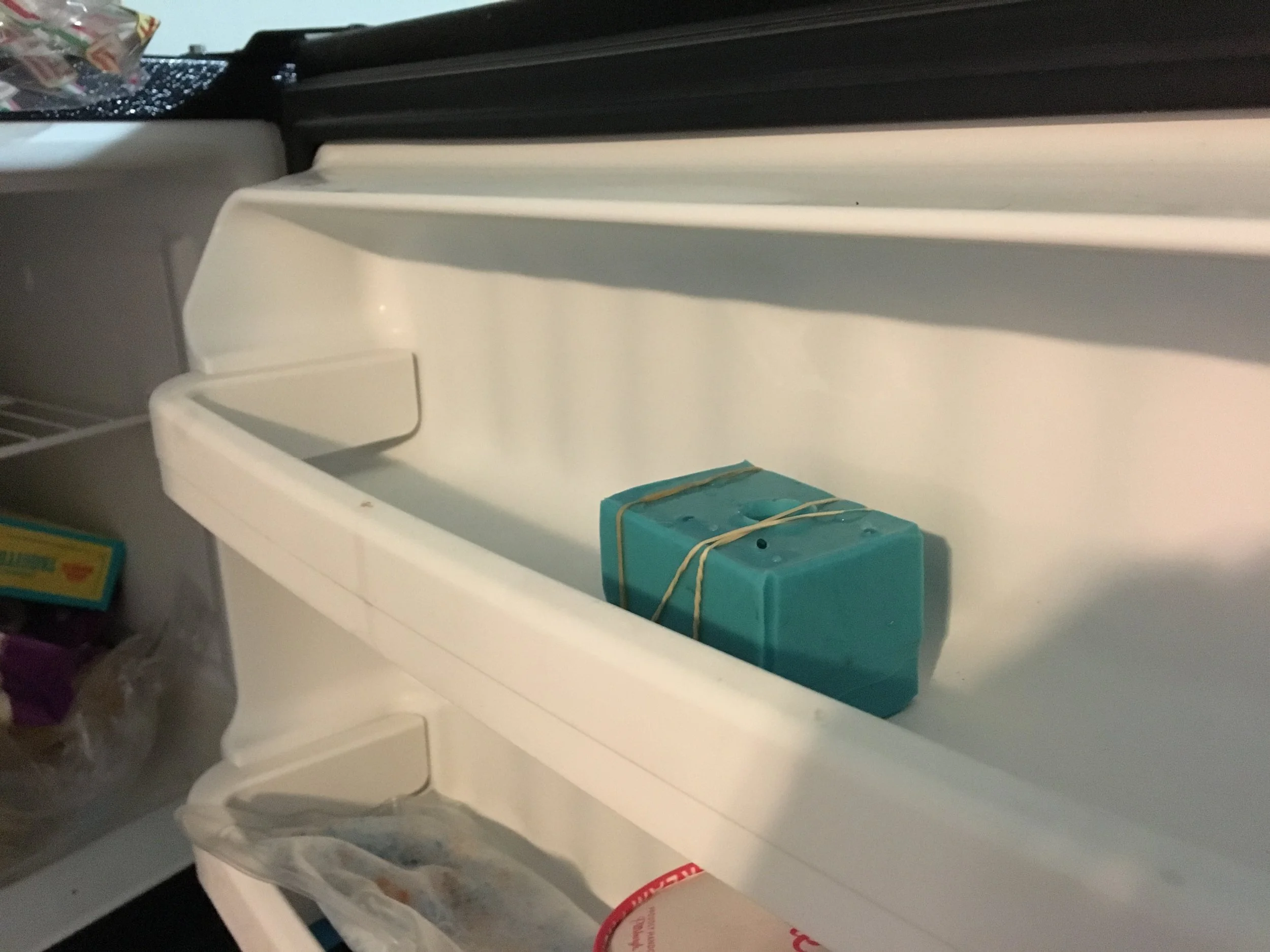  Into the freezer... 