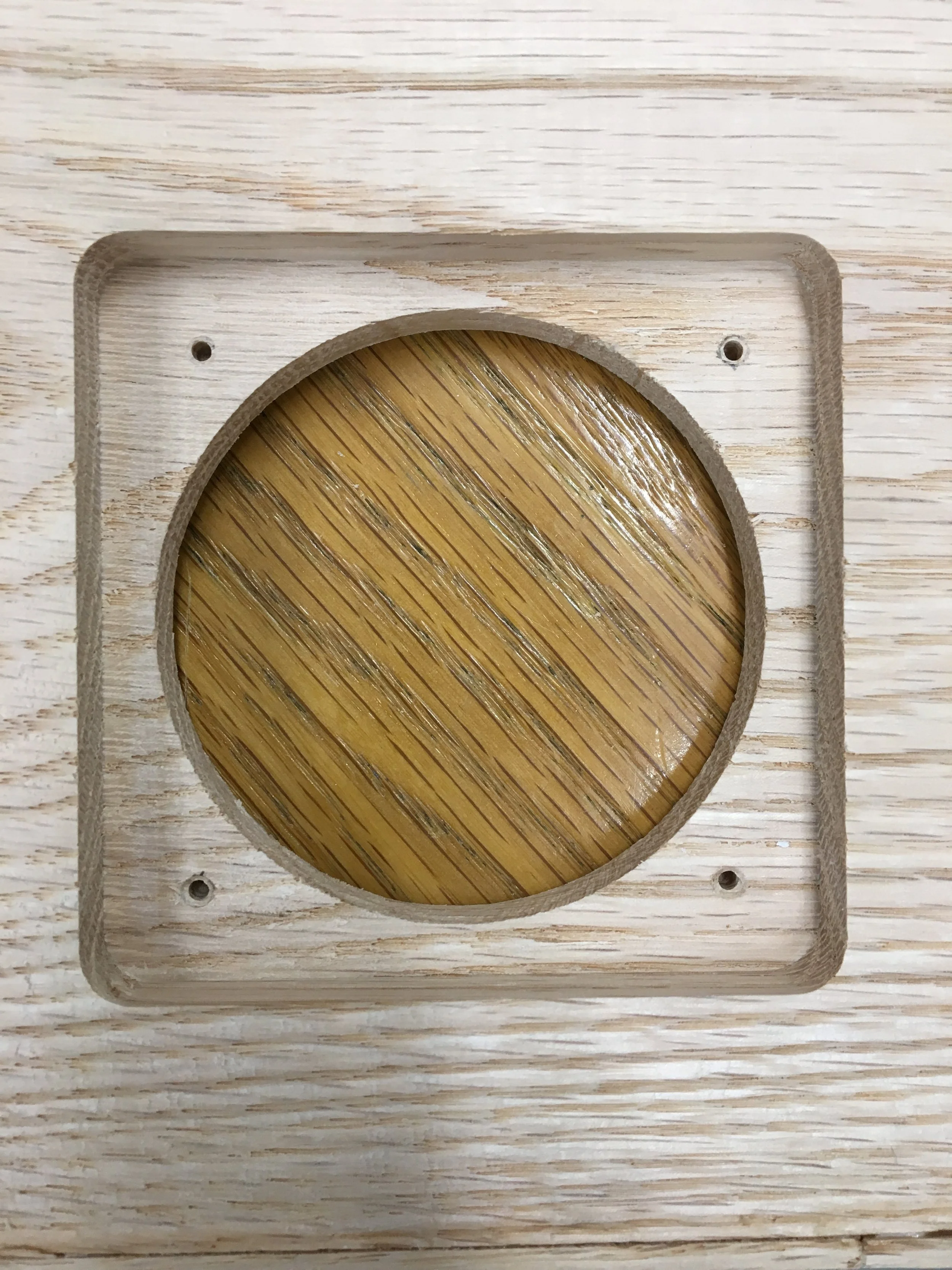  A look at the routered pockets.  Also make sure to pre-drill all the holes for screws so the wood doesn’t split 