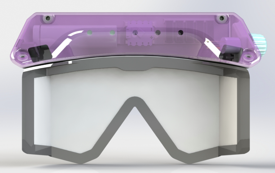 The model is then detailed with holes for fasteners, pour holes, and weep holes for the resin, as well as locating features for the electronics