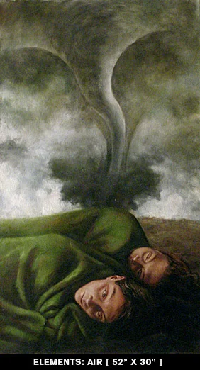 elements: air - oil on canvas