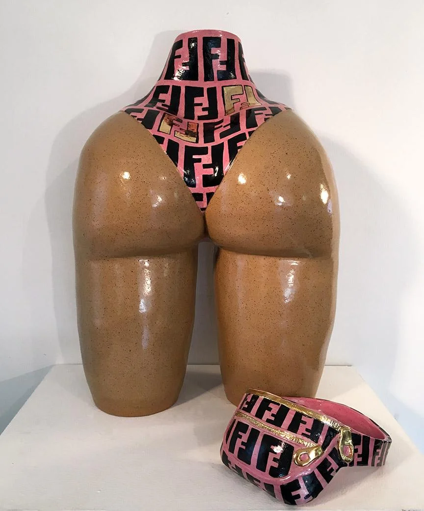 Fendi Booty 24” x 15” x 12” Hand built stoneware.jpg