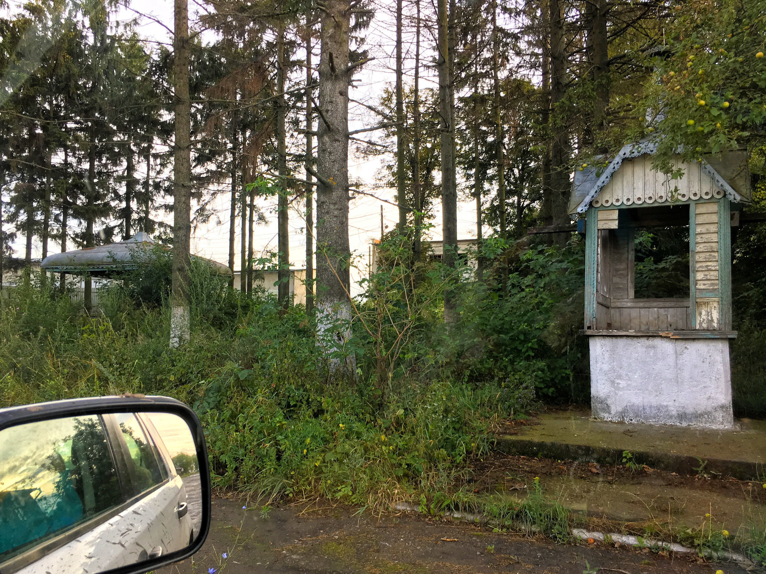 What has remained of the Reich's 8 square kilometer estate? According to local residents this was the well of the Reich family in Yuzhynets?