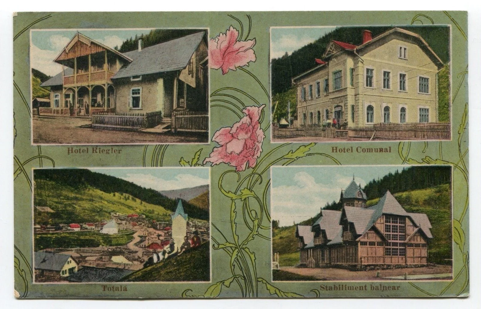 Postcard of Iacobeni (near Suceava), 1920ies