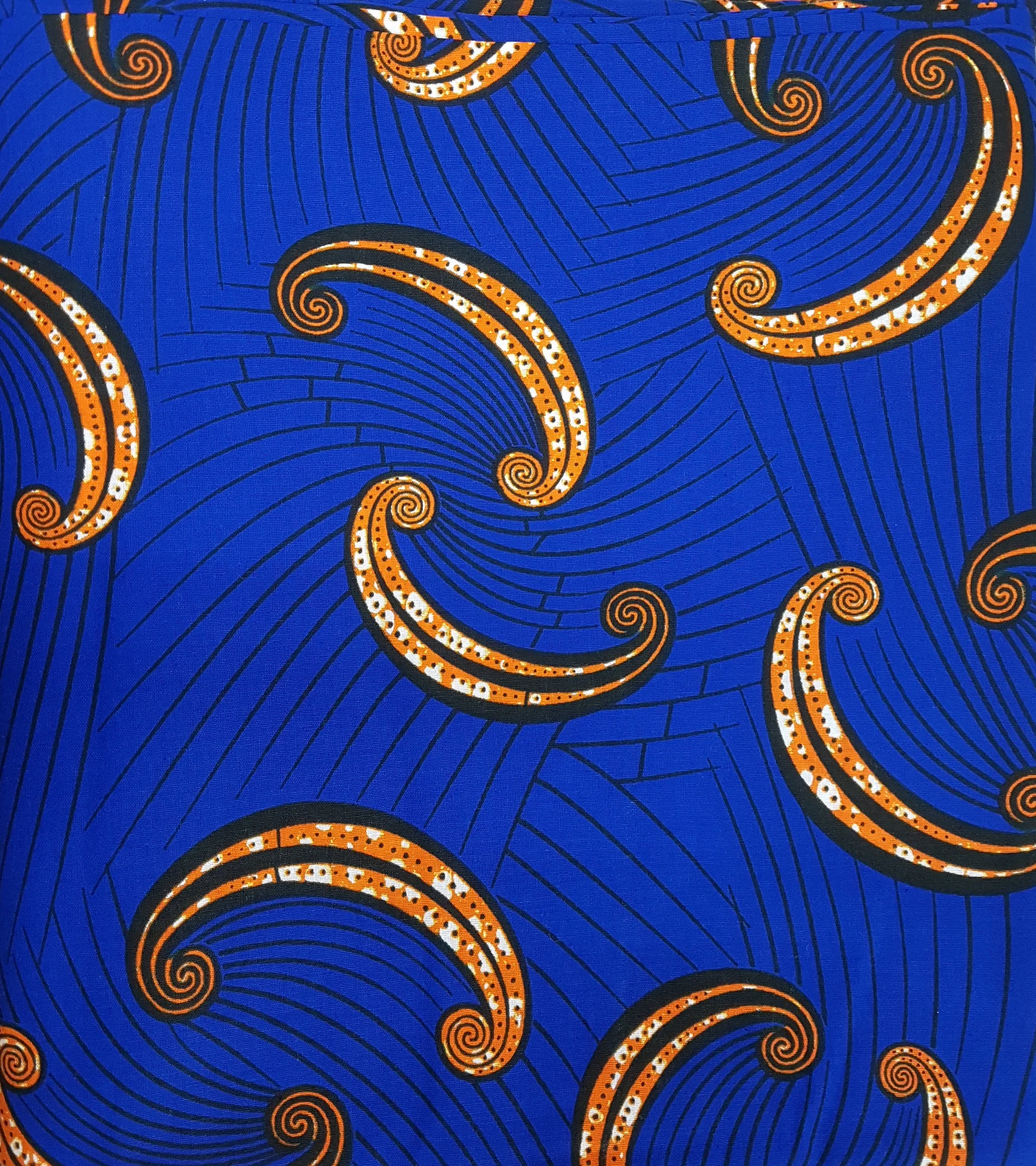 Blue & orange swish